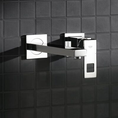 Grohe Eurocube wandmontage 2-gats wastafelmengkraan chroom met verstelbare perlator 23447000 4