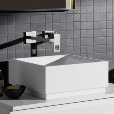 Grohe Eurocube wandmontage 2-gats wastafelmengkraan chroom met verstelbare perlator 23447000 5