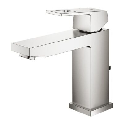 Grohe Eurocube wastafelkraan M-Size met EcoJoy met trekstang-afvoergarnituur supersteel 23445DC0 6