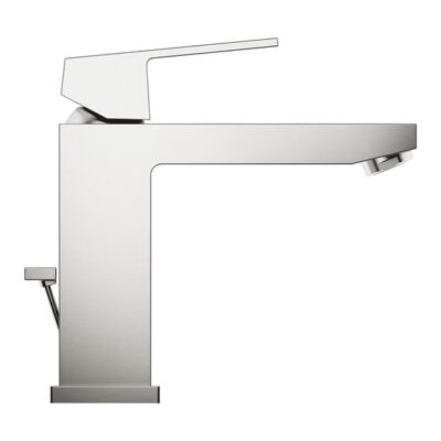 Grohe Eurocube wastafelkraan M-Size met EcoJoy met trekstang-afvoergarnituur supersteel 23445DC0 7