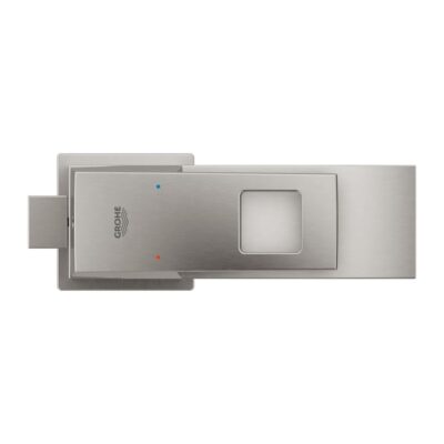 Grohe Eurocube wastafelkraan S-Size met trekstang-afvoergarnituur supersteel 23127DC0 9