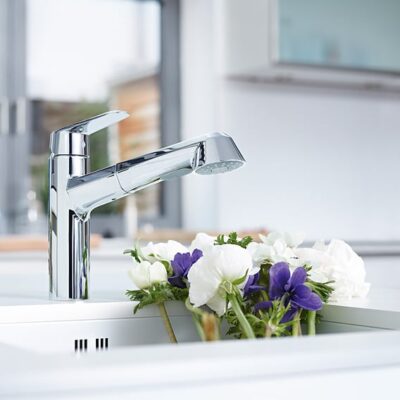 Grohe Eurodisc Cosmopolitan eengreeps keukenmengkraan met uittrekbare spoeldouche chroom 32257002 7 Grohe Eurodisc Cosmopolitan eengreeps keukenmengkraan met uittrekbare spoeldouche chroom 32257002 7