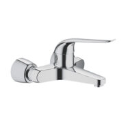 Grohe EuroEco Special eengreeps wandmontage wastafelmengkraan chroom met debietbeperking 32779000
