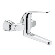 Grohe Euroeco Special eengreeps wastafelmengkraan wandmontage chroom met debietbegrenzing 32774000