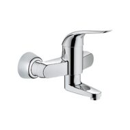 Grohe Euroeco Special eengreeps wastafelmengkraan wandmontage chroom met debietbeperking 32770000