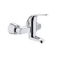 Grohe Euroeco Special eengreeps wastafelmengkraan wandmontage chroom met temperatuurbegrenzer 32768000