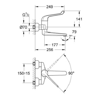 Grohe Euroeco Special wastafelkraan SMB met EcoJoy chroom 32793000 4