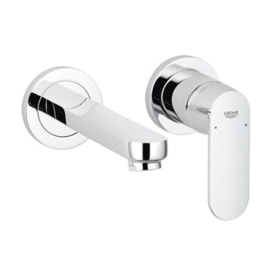 Grohe Eurosmart Cosmopolitan wandmontage 2-gats afbouwdeel chroom met AquaGuide 19381000 4