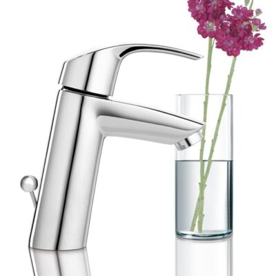 Grohe Eurosmart wastafelkraan M-Size met EcoJoy met trekstang-afvoergarnituur chroom 23322001 7 Grohe Eurosmart wastafelkraan M-Size met EcoJoy met trekstang-afvoergarnituur chroom 23322001 7