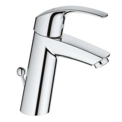 Grohe Eurosmart wastafelkraan M-Size met EcoJoy met trekstang-afvoergarnituur chroom 23322001 8 Grohe Eurosmart wastafelkraan M-Size met EcoJoy met trekstang-afvoergarnituur chroom 23322001 8