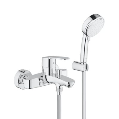Grohe Eurostyle Cosmopolitan eengreeps badmengkraan wandmontage chroom met handdouche 3359220A 4