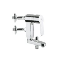 Grohe Eurostyle Cosmopolitan vertica eengreeps badkuipmengkraan chroom met waterlimiter 23302000