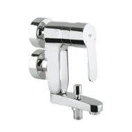 Grohe Eurostyle Cosmopolitan Vertica eengreeps badmengkraan wandmontage chroom met debietbegrenzer 23301000