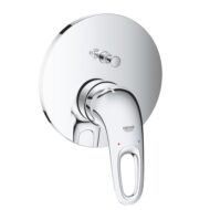 Grohe Eurostyle eengreeps badmengkraan met omstel en keramische cartridge chroom 24049003