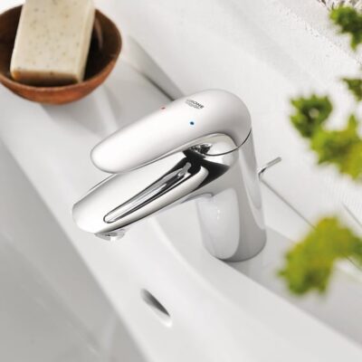 Grohe Eurostyle eengreeps mengkraan S-formaat chroom met waterbesparing en temperatuurbegrenzer 23707003 4