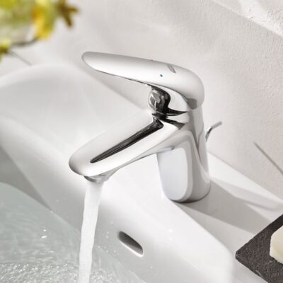 Grohe Eurostyle eengreeps mengkraan S-formaat chroom met waterbesparing en temperatuurbegrenzer 23707003 5