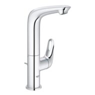 Grohe Eurostyle eengreeps wastafelmengkraan 1/2 L-formaat chroom met 360° zwenkuitloop 23569003
