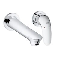 Grohe Eurostyle wandmontage 2-gats wastafelmengkraan afwerkset chroom met verstelbare perlator 29097003 Grohe Eurostyle wandmontage 2-gats wastafelmengkraan afwerkset chroom met verstelbare perlator 29097003