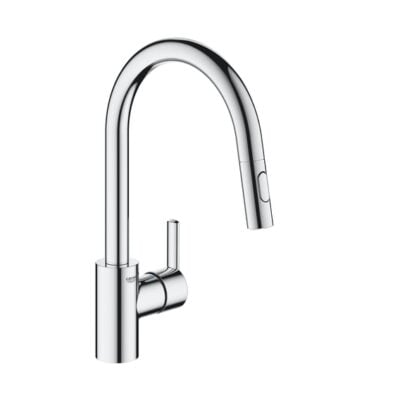 Grohe Feel keukenmengkraan hoge uitloop 2 straalsoorten draaibaar uittrekbaar 2 standen chroom 31486001 5