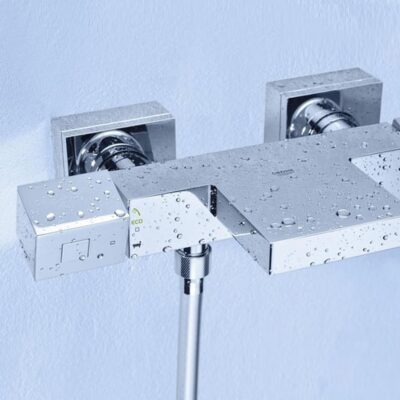 Grohe Grohtherm Cube eengreeps thermostaatbadmengkraan chroom met waterval en EcoJoy 34497000 6
