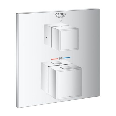 Grohe Grohtherm Cube eengreeps thermostatische douchemengkraan met TurboStat en SafeStop 24153000 4