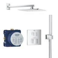 Grohe Grohtherm Cube inbouw douchesysteem met Rainshower 230 en thermostaatfunctie chroom 34741000