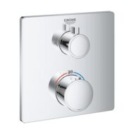 Grohe Grohtherm rechthoekige inbouwthermostaat met 2 knoppen en AquaDimmer technologie 24079000