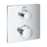 Grohe Grohtherm rechthoekige inbouwthermostaat met 2 knoppen en TurboStat technologie 24078000