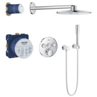 Grohe Grohtherm SmartControl inbouw regendouche thermostatisch Ø31cm chroom rond 34705000