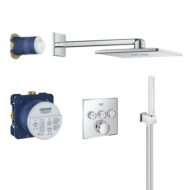 Grohe Grohtherm SmartControl inbouw regendouche – thermostatisch – vierkant 31x31cm chroom 34706000