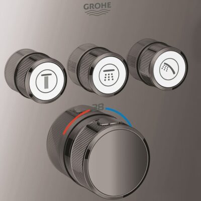 Grohe Grohtherm SmartControl thermostaat voor douche 3 verbruikers hard graphite 29126A00 6 Grohe Grohtherm SmartControl thermostaat voor douche 3 verbruikers hard graphite 29126A00 6