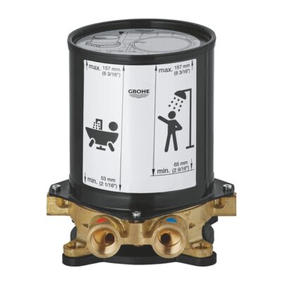 Grohe inbouwdeel set voor vrijstaande bad en wastafelmengkranen 45984001 6