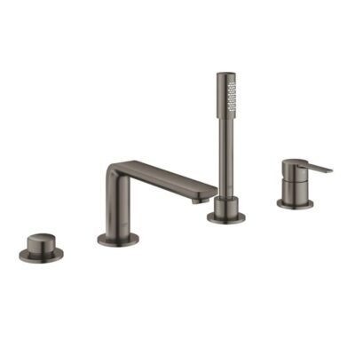 Grohe Lineare eenhendel inbouw badrandkraan hard graphite geborsteld 19577AL1 4