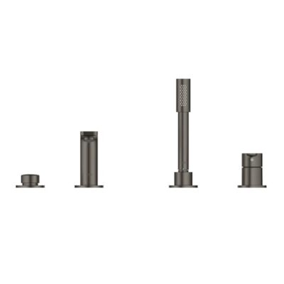 Grohe Lineare eenhendel inbouw badrandkraan hard graphite geborsteld 19577AL1 6