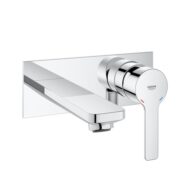Grohe Lineare wandmontage 2-gats mengkraan met 149mm uitloop en waterbesparing chroom 19409001 Grohe Lineare wandmontage 2-gats mengkraan met 149mm uitloop en waterbesparing chroom 19409001