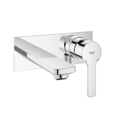 Grohe Lineare wandmontage 2-gats mengkraan met 149mm uitloop en waterbesparing chroom 19409001 5