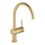 Grohe Minta Cool Sunrise Geborsteld keukenmengkraan eenhendel draaibaar 32917GN0 Grohe Minta Cool Sunrise Geborsteld keukenmengkraan eenhendel draaibaar 32917GN0
