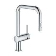 Grohe Minta eengreeps keukenmengkraan met uittrekbare spoeldouche en 360° zwenkhoek 32322002 Grohe Minta eengreeps keukenmengkraan met uittrekbare spoeldouche en 360° zwenkhoek 32322002