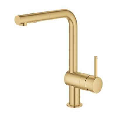 Grohe Minta eengreeps keukenmengkraan met uittrekbare spoelsproeier en 360° draaibereik 30274GN0 4