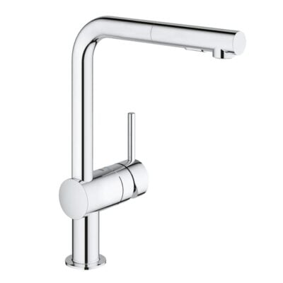 Grohe Minta eengreeps keukenmengkraan met uittrekbare spoeldouche en 360° draaibereik chroom 30274000 5