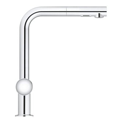 Grohe Minta eengreeps keukenmengkraan met uittrekbare spoeldouche en 360° draaibereik chroom 30274000 6