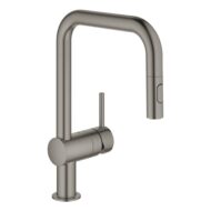 Grohe Minta eengreeps spoelbakmengkraan hard grafiet met uittrekbare sproeier en 360° zwenkfunctie 32322AL2 Grohe Minta eengreeps spoelbakmengkraan hard grafiet met uittrekbare sproeier en 360° zwenkfunctie 32322AL2