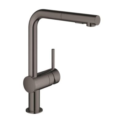 Grohe Minta eenhendel keukenmengkraan met uittrekbare spoeldouche SpeedClean – draaibaar – hard graphite 30274A00 5