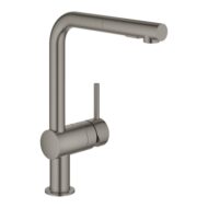 Grohe Minta eenhendel keukenmengkraan uittrekbaar SpeedClean hard graphite geborsteld 30274AL0 Grohe Minta eenhendel keukenmengkraan uittrekbaar SpeedClean hard graphite geborsteld 30274AL0