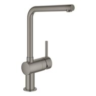 Grohe Minta hoge uitloop eengreeps keukenmengkraan met zwenkoptie en StarLight coating grafiet 31375AL0 Grohe Minta hoge uitloop eengreeps keukenmengkraan met zwenkoptie en StarLight coating grafiet 31375AL0