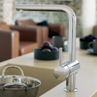 Grohe Minta L chroom keukenmengkraan met haakse uitloop en uittrekbare functie 32168000 Grohe Minta L chroom keukenmengkraan met haakse uitloop en uittrekbare functie 32168000