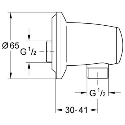 Grohe Movario slangverbinding chroom 28405000 4