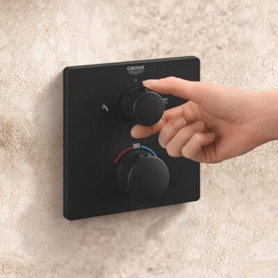 Grohe Precision thermostatische inbouw regendoucheset 250 x 250 mm mat-zwart 348822430 5