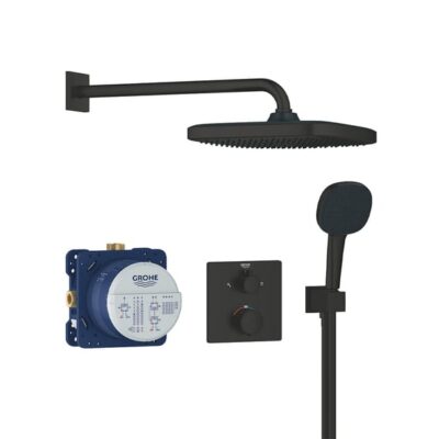 Grohe Precision thermostatische inbouw regendoucheset 250 x 250 mm mat-zwart 348822430 6