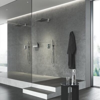 Grohe Rainshower Cube regendouchekopset 1 straalsoort 310 x 310 mm hard graphite 26564A00 8 Grohe Rainshower Cube regendouchekopset 1 straalsoort 310 x 310 mm hard graphite 26564A00 8